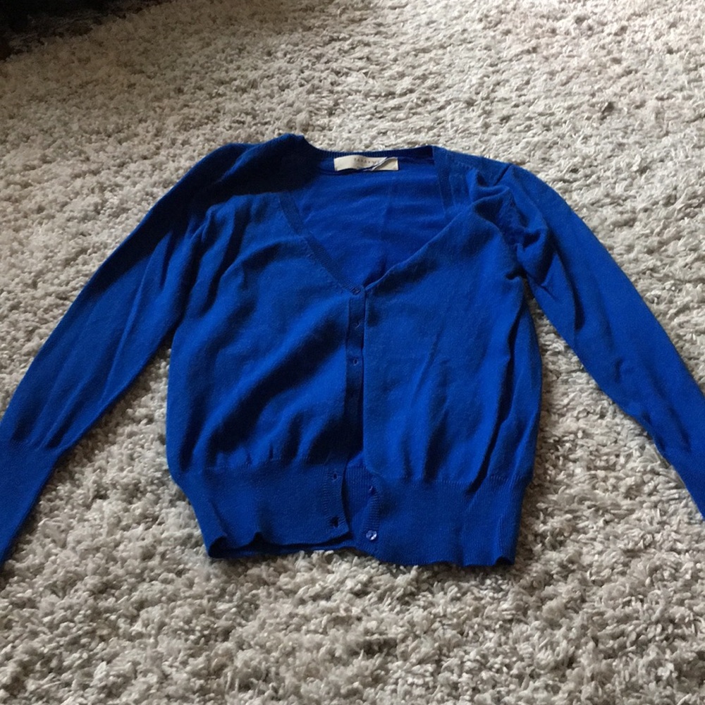 Zara blue cardigan